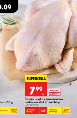 Biedronka Świeża tuszka z kurczaka bez podrobów kl. A Kraina Mięs oferta