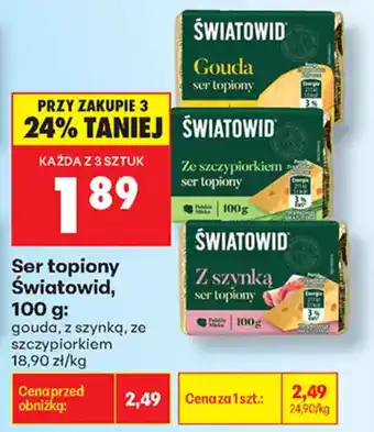 Biedronka Ser topiony Światowid oferta