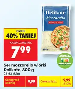 Biedronka Ser mozzarella wiórki Delikate oferta