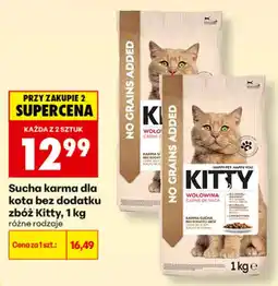 Biedronka Sucha karma dla kota bez dodatku zbóż Kitty oferta