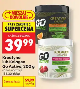 Biedronka Kreatyna lub Kolagen Go Active oferta