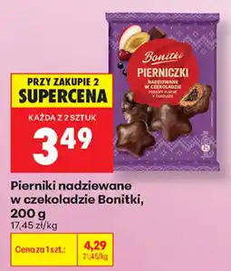 Biedronka Pierniki nadziewane w czekoladzie Bonitki oferta