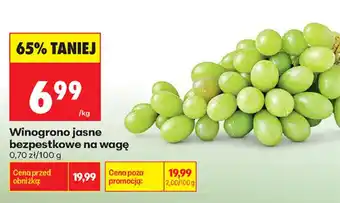 Biedronka Winogrono jasne bezpestkowe na wage oferta
