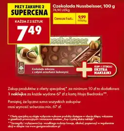 Biedronka Czekolada Nussbeisser oferta
