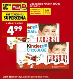 Biedronka Czekolada Kinder oferta