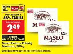 Biedronka Masło Ekstra z Polskiej Mleczarni oferta
