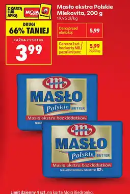 Biedronka Masło ekstra Polskie Mlekovita oferta