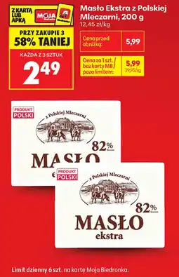 Biedronka Masło Ekstra z Polskiej Mleczarni oferta