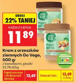 Biedronka Krem z orzeszków ziemnych Go Vege oferta