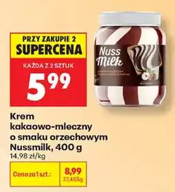 Biedronka Krem kakaowo-mleczny Nussmilk oferta