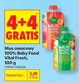 Biedronka Mus owocowy 100% Baby Food Vital Fresh oferta