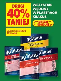 Biedronka Wszystkie Wedliny w Plastrach Krakus oferta