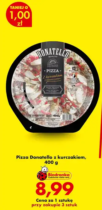 Biedronka Pizza Donatello z kurczakiem oferta
