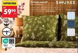 Biedronka Komplet pościeli bawełnianej SMUKEE oferta