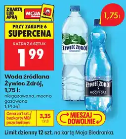 Biedronka Woda źródlana Żywiciel Zdrój oferta