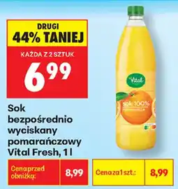 Biedronka Sok pomarańczowy Vital Fresh oferta