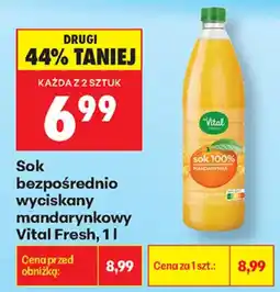 Biedronka Sok bezpośrednio wyciskany mandarynkowy Vital Fresh oferta