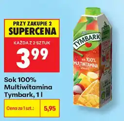 Biedronka Sok 100% Multiwitamina Tymbark oferta