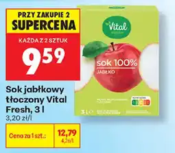 Biedronka Sok jabłkowy tłoczony Vital Fresh oferta