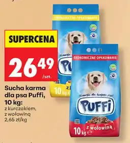 Biedronka Sucha karma dla psa Puffi oferta