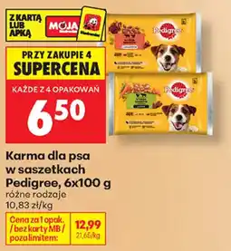 Biedronka Karma dla psa w saszetkach Pedigree oferta