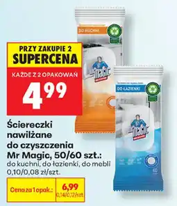 Biedronka Ściereczki nawilżane Mr Magic oferta