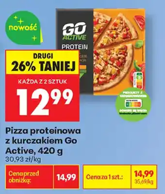 Biedronka Pizza proteinowa z kurczakiem Go Active oferta