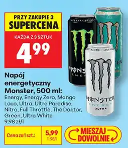 Biedronka Napój energetyczny Monster oferta
