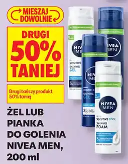 Biedronka Żel lub pianka do golenia Nivea Men oferta