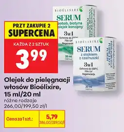 Biedronka Olejek do pielęgnacji włosów Bioélxire oferta