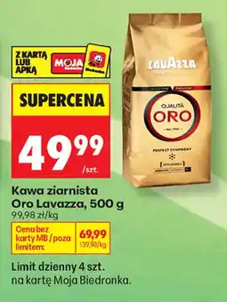 Biedronka Kawa ziarnista Oro Lavazza oferta