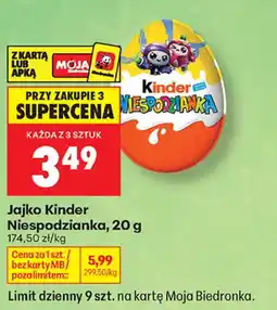 Biedronka Jajko Kinder Niespodzianka oferta