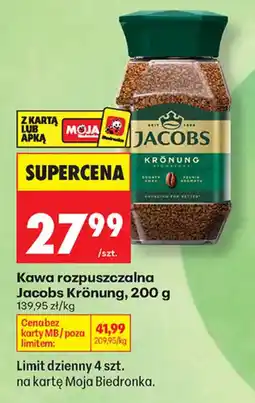 Biedronka Kawa rozpuszczalna Jacobs Krönung oferta