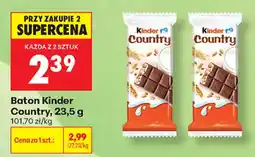 Biedronka Baton Kinder Country oferta