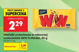 Biedronka Wafelki orzechowe w mlecznej czekoladzie WW E.Wedel oferta