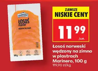 Biedronka Łosoś w plastrach Marinero oferta