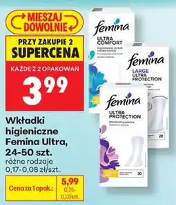 Biedronka Wkładki higieniczne Femina Ultra oferta