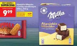 Biedronka Milka Alpejskie Mleczko o smaku waniliowym oferta