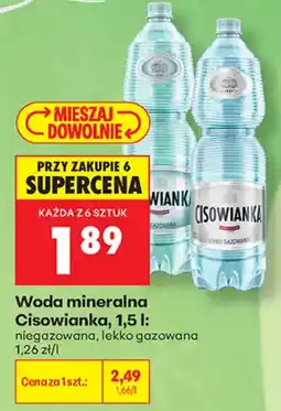 Biedronka Woda mineralna Cisowianka oferta