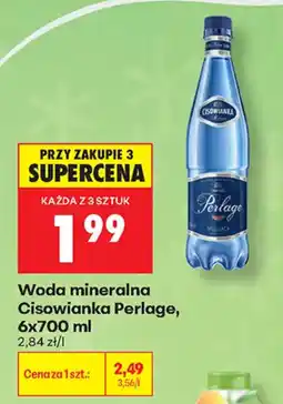 Biedronka Woda mineralna Cisowianka Perlage oferta