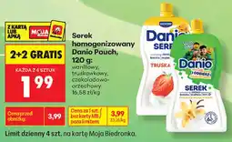 Biedronka Serek homogenizowany Danio Pouch oferta