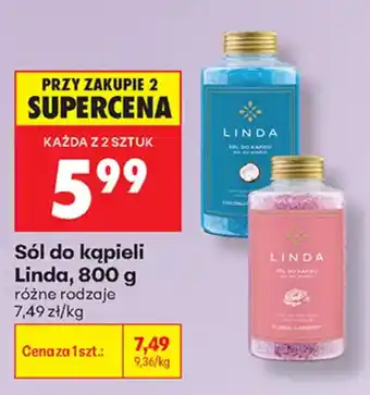 Biedronka Sól do kąpieli Linda oferta