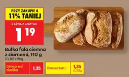 Biedronka Bułka fala ciemna z ziarnami oferta
