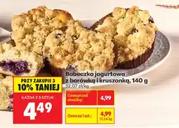 Biedronka Babeczka jogurtowa z borówką i kruszonką oferta