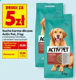 Biedronka Sucha karma dla psa Activ Pet oferta