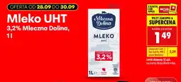 Biedronka Mleko UHT Mleczna Dolina oferta
