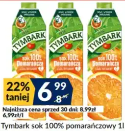 Sużyw Tymbark sok 100% pomarańczowy oferta