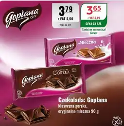 Eurocash Czekolada: Goplana klasyczna gorzka, oryginalna mleczna oferta
