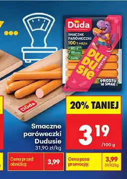 Biedronka Smaczne paróweczki Dudusie Duda oferta