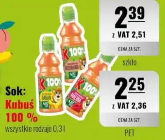 Eurocash Sok: Kubuś 100 % oferta